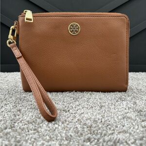 Tory Burch Wristlet, Brown, Used